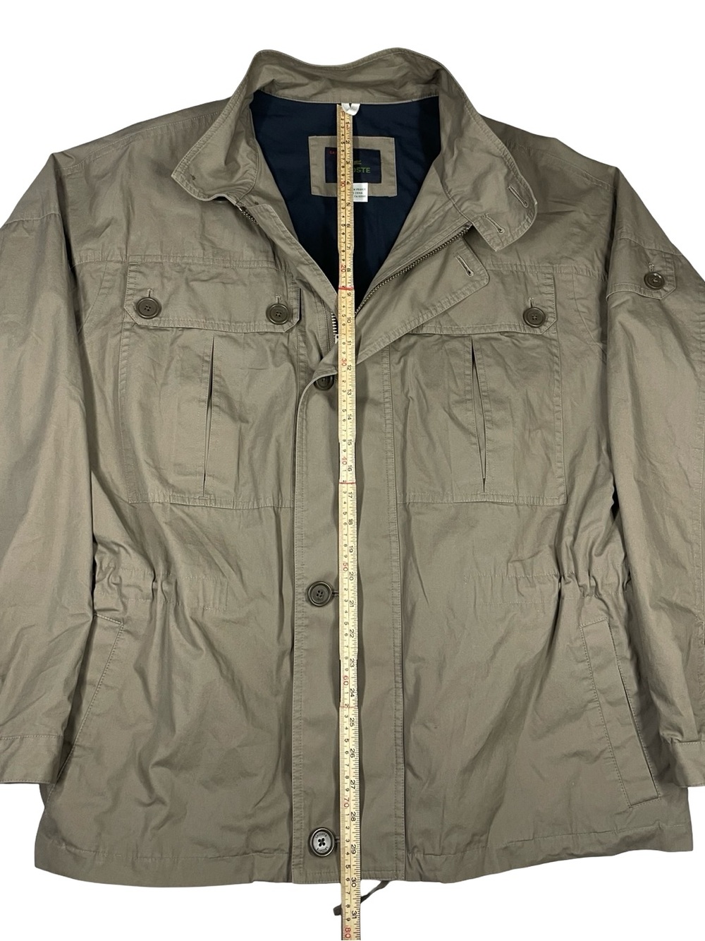 Lacoste Field Utility Jacket Devanlay Taupe Full Zip Men’s XL (54) - Picture 5 of 11